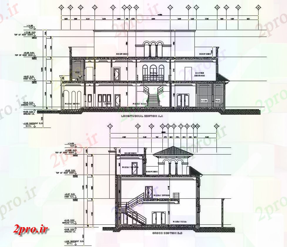 دانلود نقشه مسکونی  ، ویلایی ، آپارتمان  (کد38670)