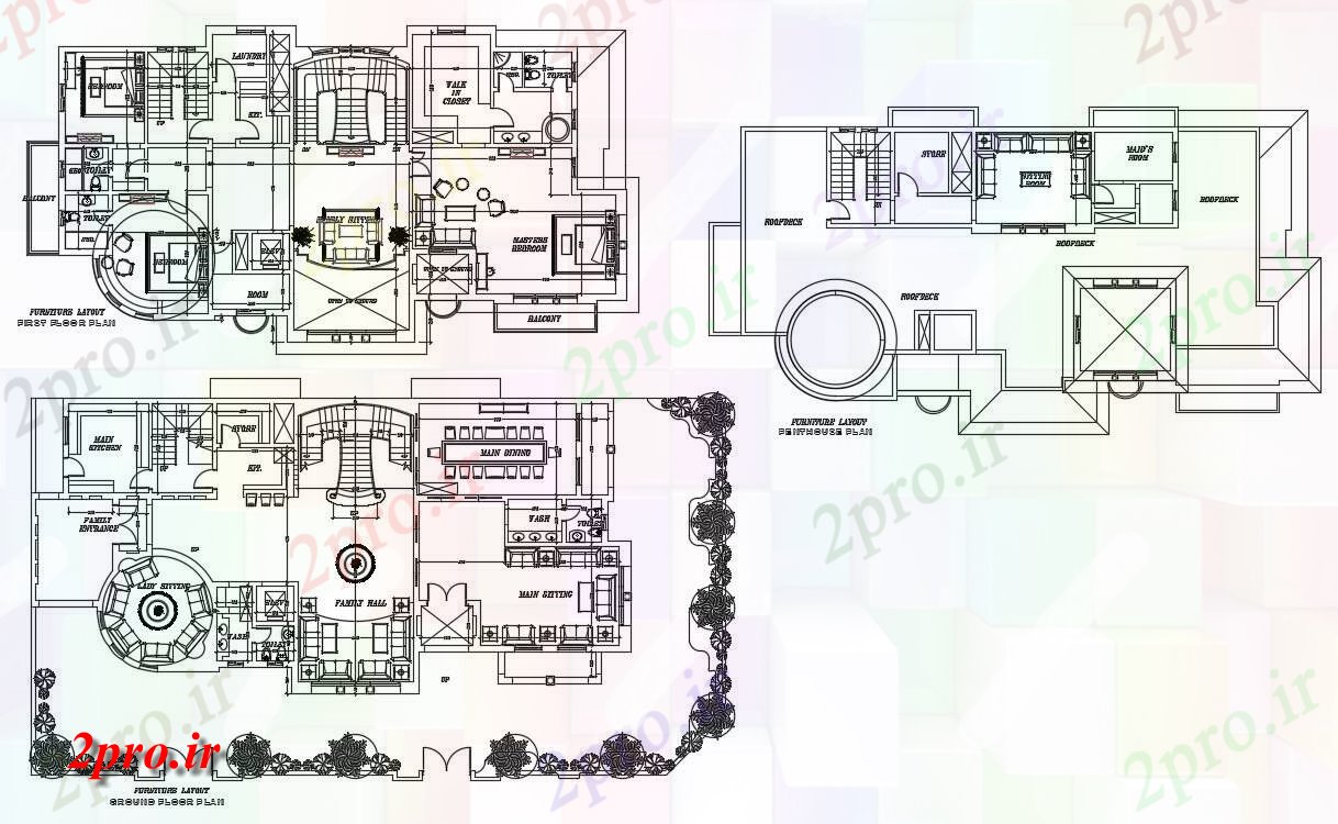 دانلود نقشه مسکونی  ، ویلایی ، آپارتمان 16×30 متر (کد38671)