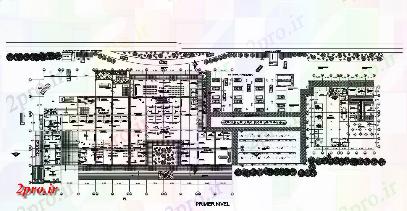 دانلود نقشه فرودگاه 76×20 متر (کد39516)