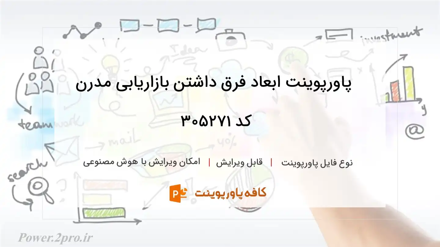 دانلود پاورپوینت ابعاد فرق داشتن بازاریابی مدرن کد 305271