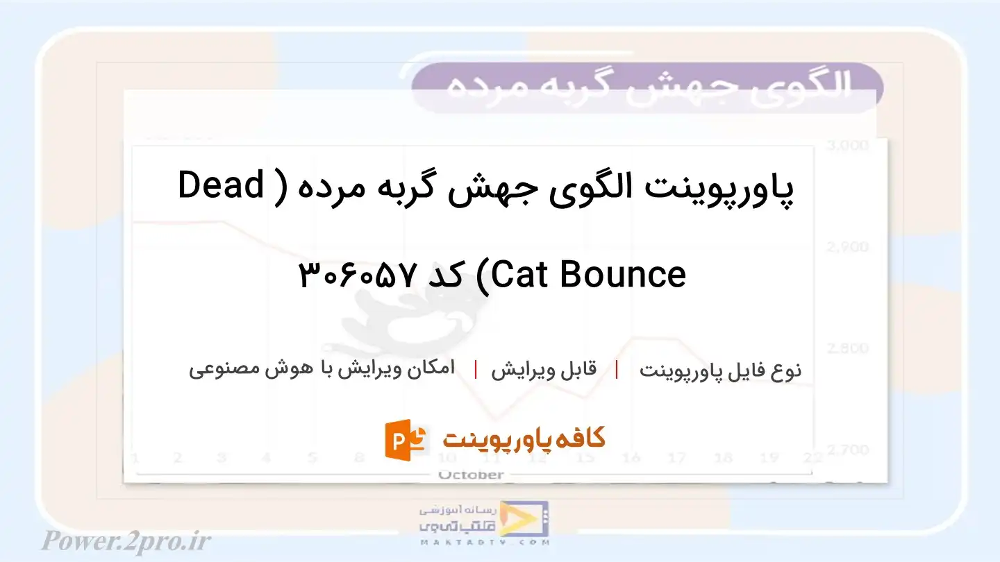 دانلود پاورپوینت الگوی جهش گربه مرده (Dead Cat Bounce) کد 306057