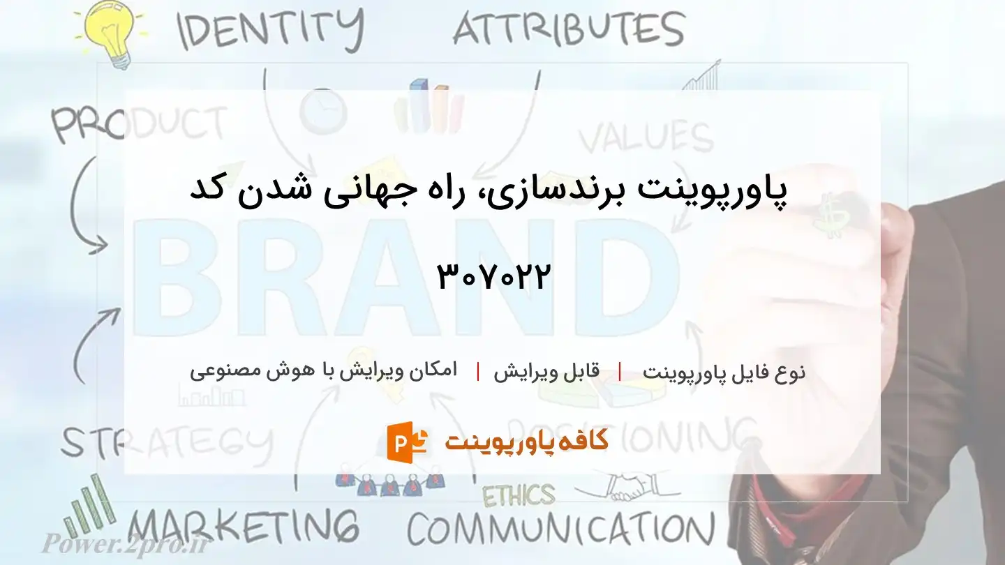 دانلود پاورپوینت برندسازی، راه جهانی شدن کد 307022