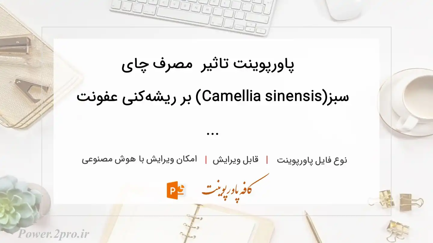  دانلود پاورپوینت تاثیر  مصرف چای سبز(Camellia sinensis) بر ریشه‌کنی عفونت ... 