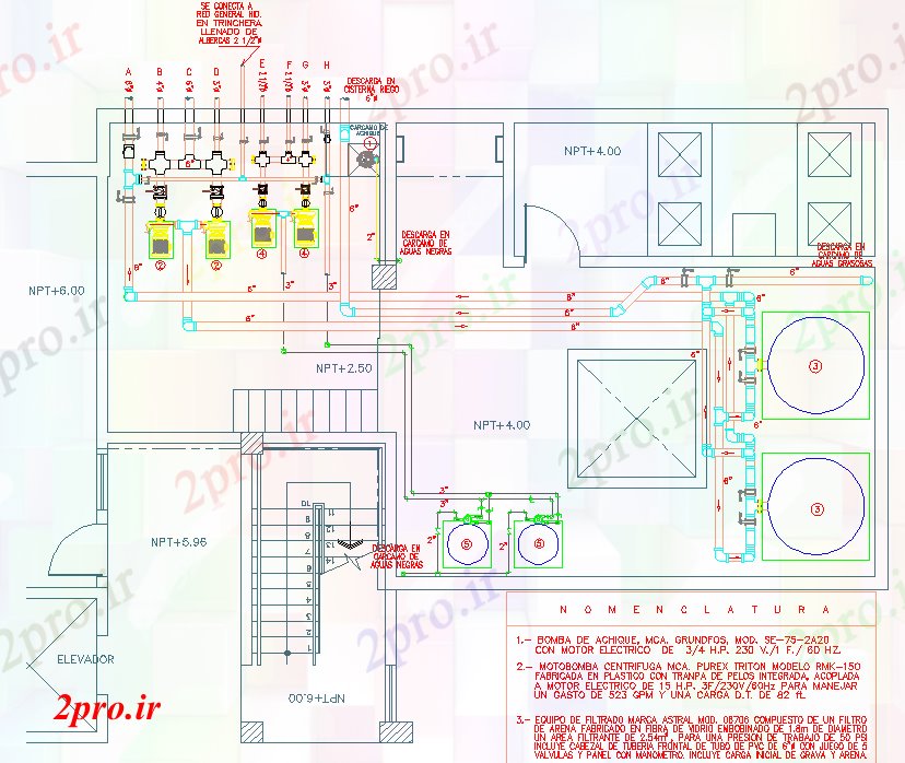 دانلود نقشه ماشین الات کارخانه اتاق ماشین آلات (کد40197)