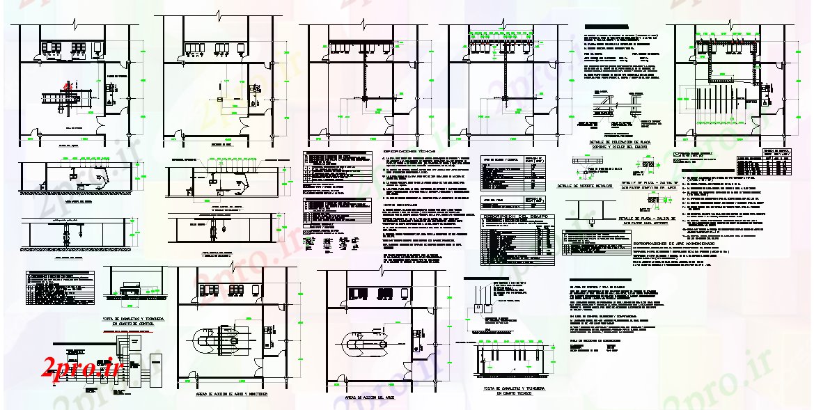 دانلود نقشه ماشین الات کارخانه جزئیات توموگرافی تجهیزات (کد40400)