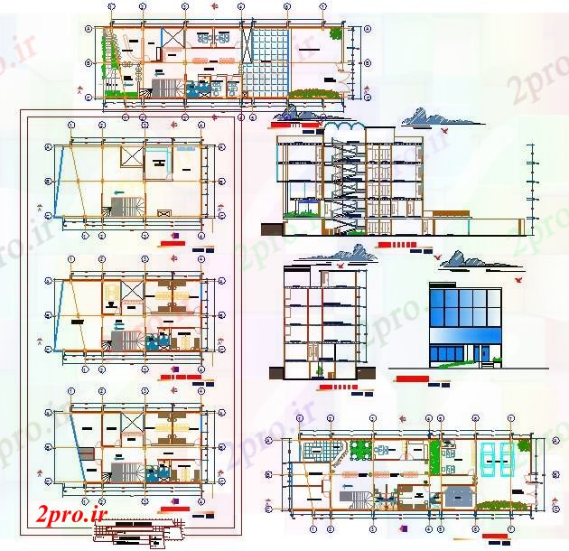 دانلود نقشه بیمارستان -  درمانگاه -  کلینیک کلینیک  طرحی پروژه طراحی (کد40435)