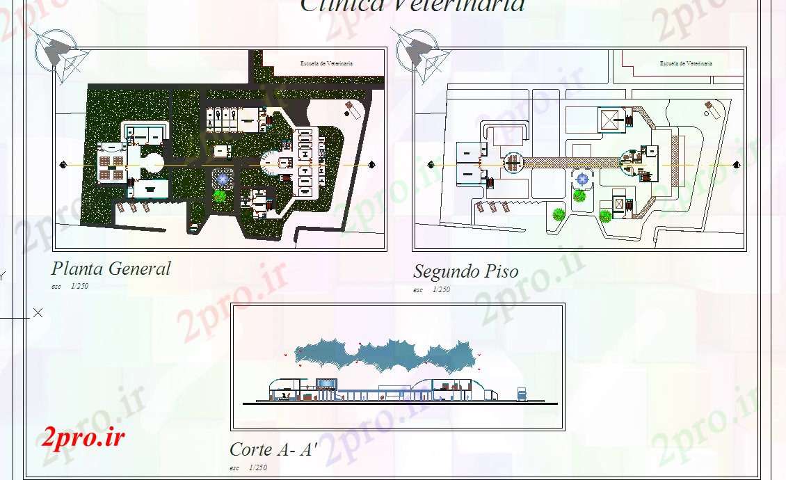 دانلود نقشه بیمارستان -  درمانگاه -  کلینیک کلینیک  نوع طراحی بیمارستان (کد40513)