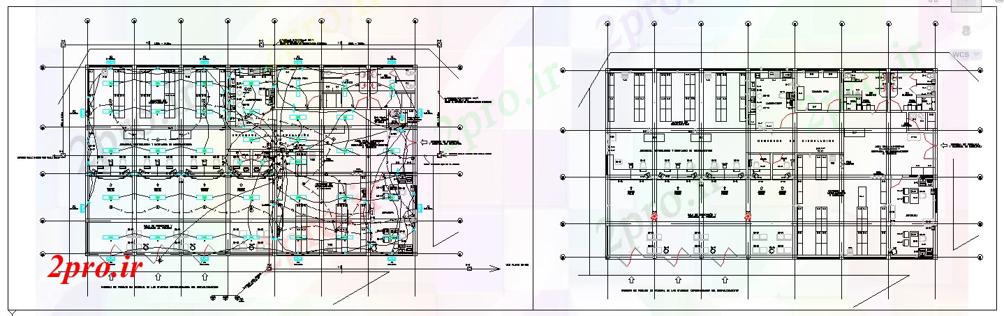 دانلود نقشه معماری طرحی برق بیمارستان (کد40650)