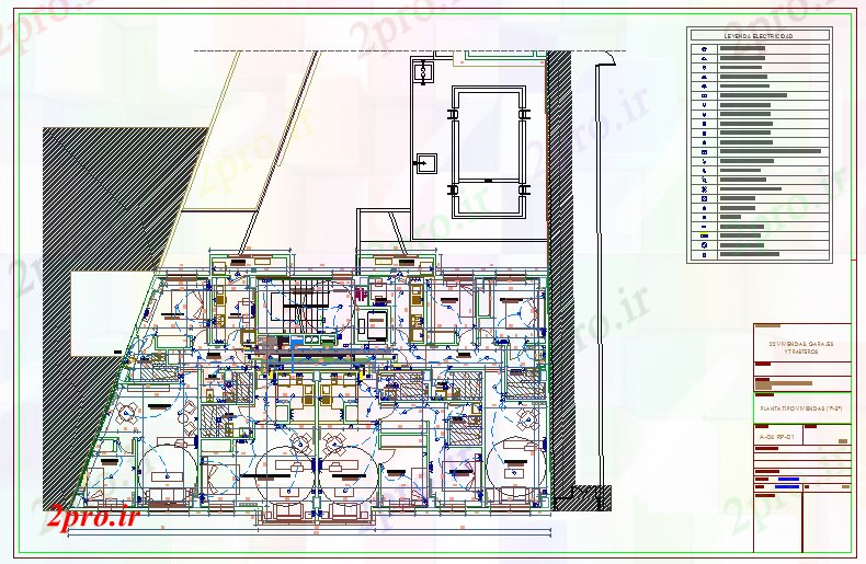 دانلود نقشه معماری خانه برق دراز کردن (کد40777)