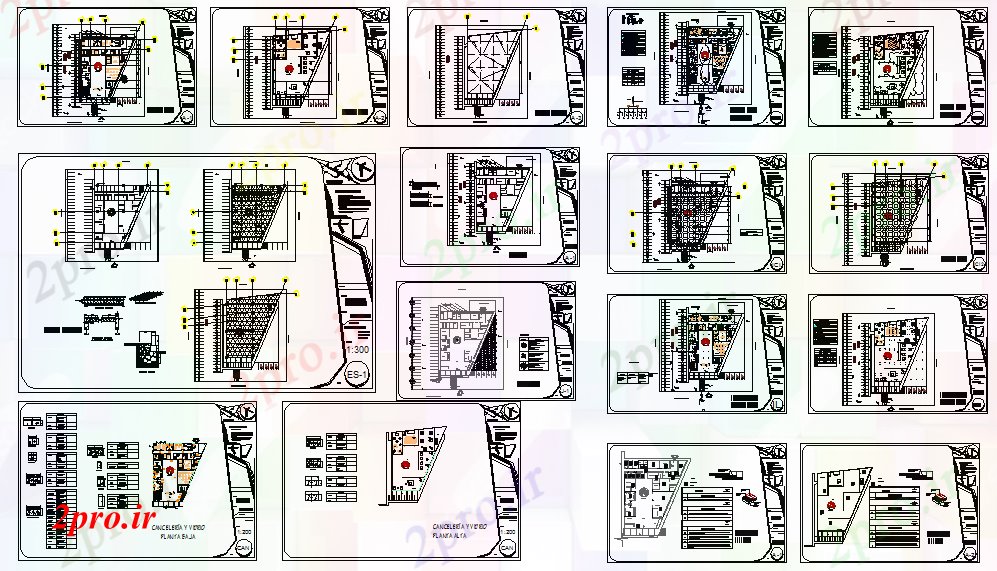 دانلود نقشه  ساختمان دولتی ، سازمانی پروژه طراحی موزه (کد40890)