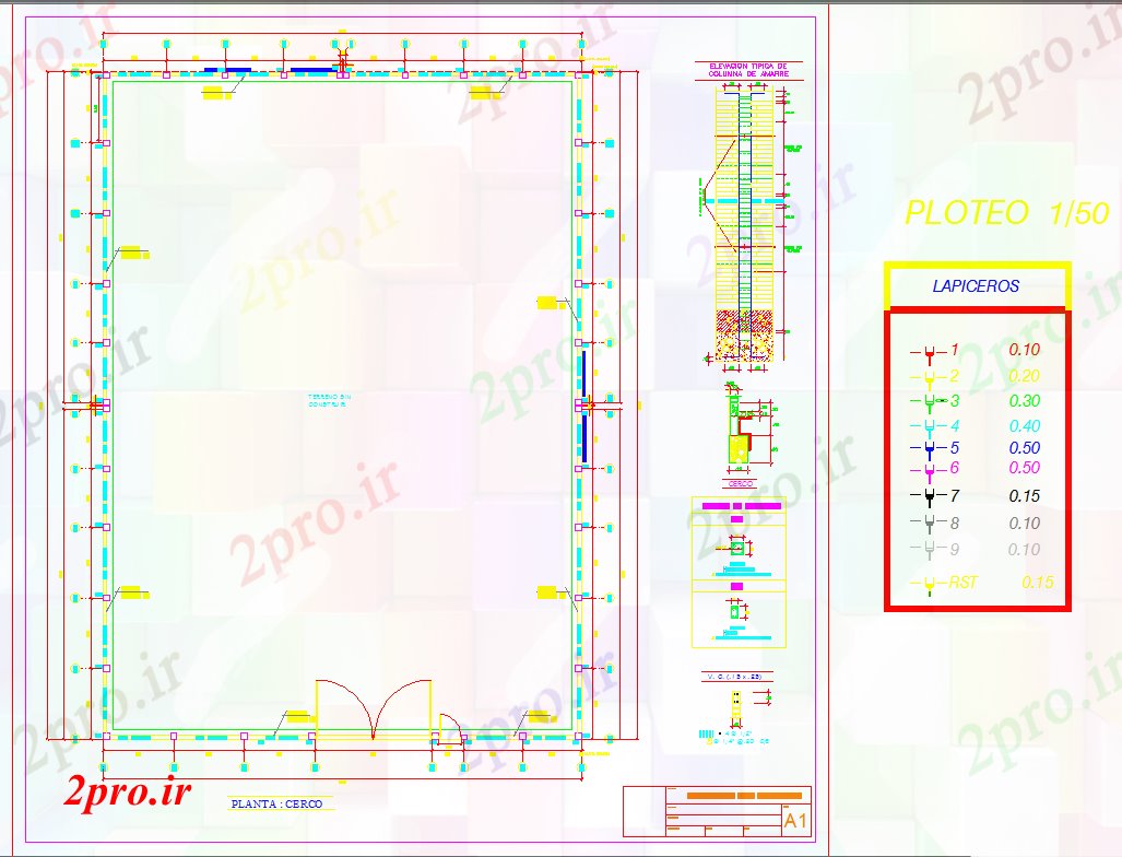 دانلود نقشه مسکونی  ، ویلایی ، آپارتمان  طراحی تراس (کد40912)