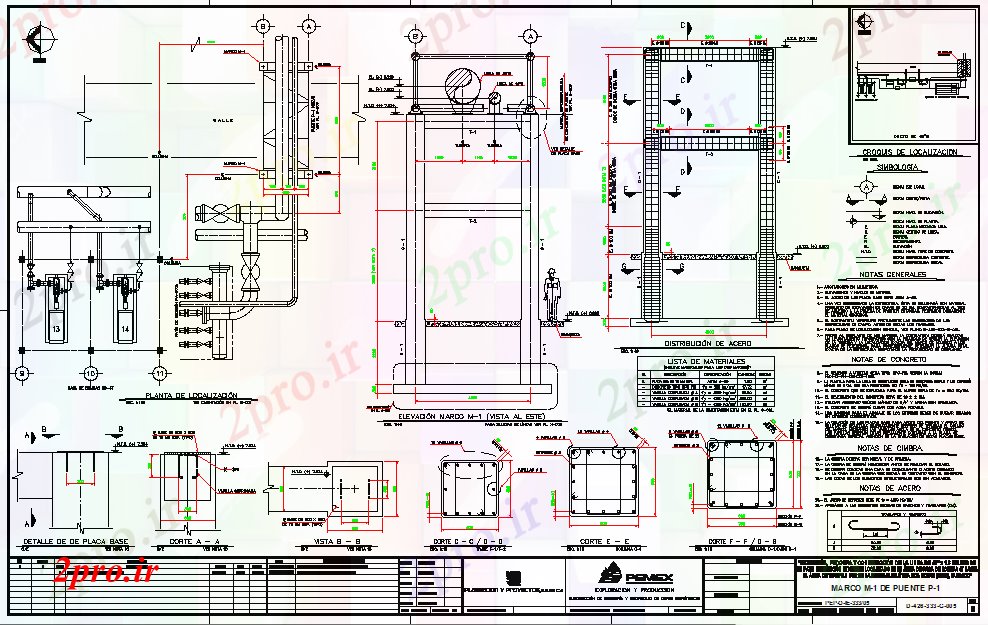 دانلود نقشه جزئیات لوله کشی پل لوله کشی طراحی (کد41022)