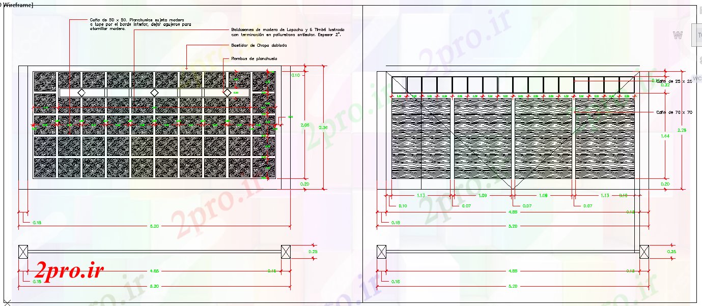دانلود نقشه بلوک در و نرده های دیوار فولاد های اصلی طراحی گیت (کد41032)