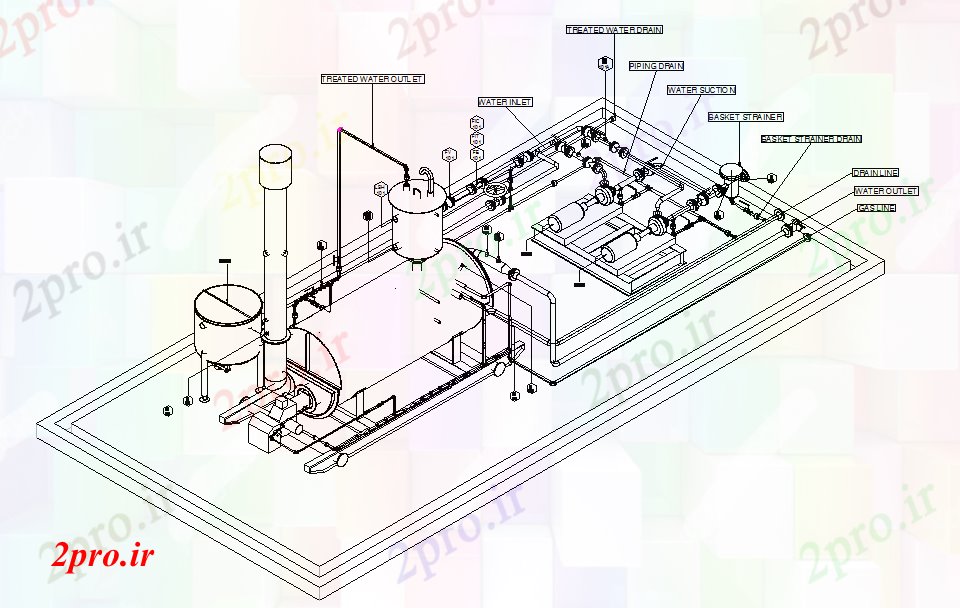 دانلود نقشه ماشین الات کارخانه طراحی ماشین آلات  (کد41084)