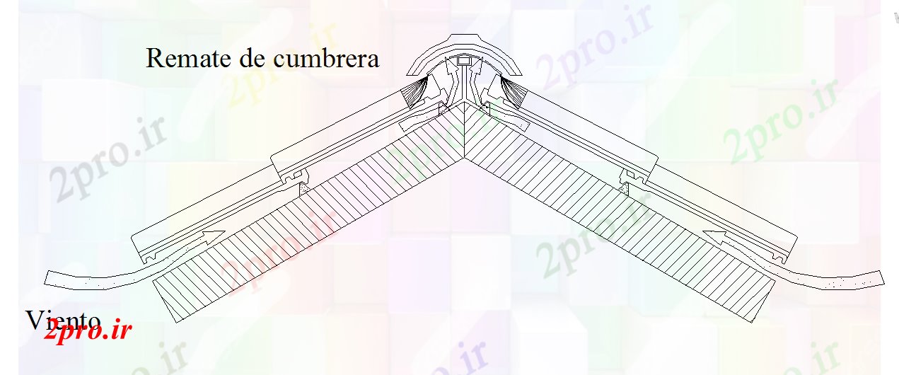دانلود نقشه پلان مقطعی سقف ساختار (کد41221)