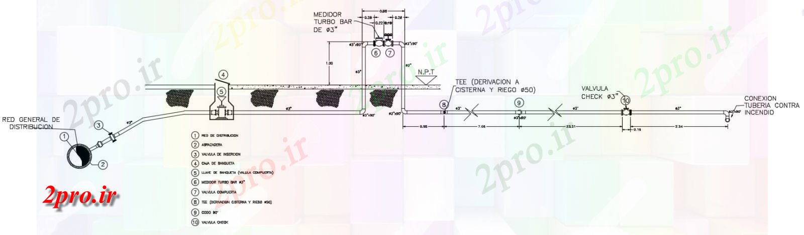 دانلود نقشه جزئیات لوله کشی طراحی سیستم لوله کشی طراحی  (کد41266)