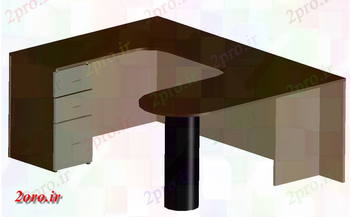دانلود نقشه بلوک میز و صندلی مدل رومیزی جدول  بلوک با (کد41333)