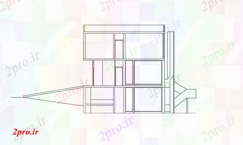 دانلود نقشه مسکونی  ، ویلایی ، آپارتمان    Simple طراحی خانه (کد41496)