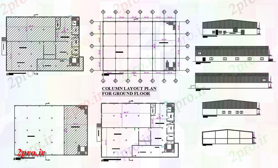 دانلود نقشه مسکونی  ، ویلایی ، آپارتمان  طرحی طبقه گلدان و تابه (کد41577)