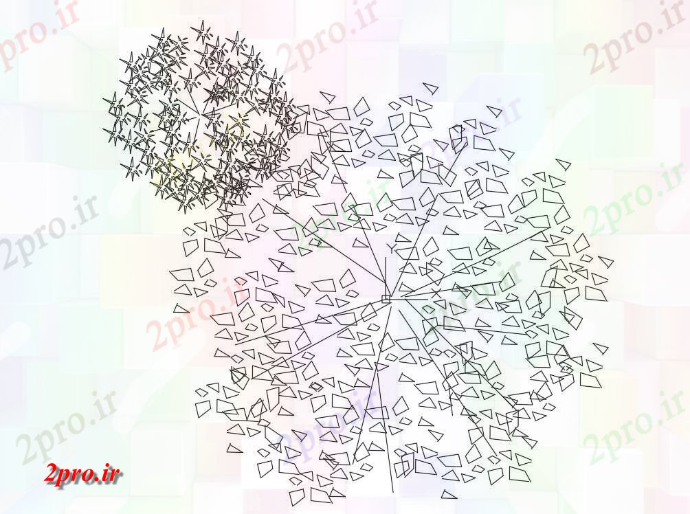 دانلود نقشه باغ  درخت (کد41683)