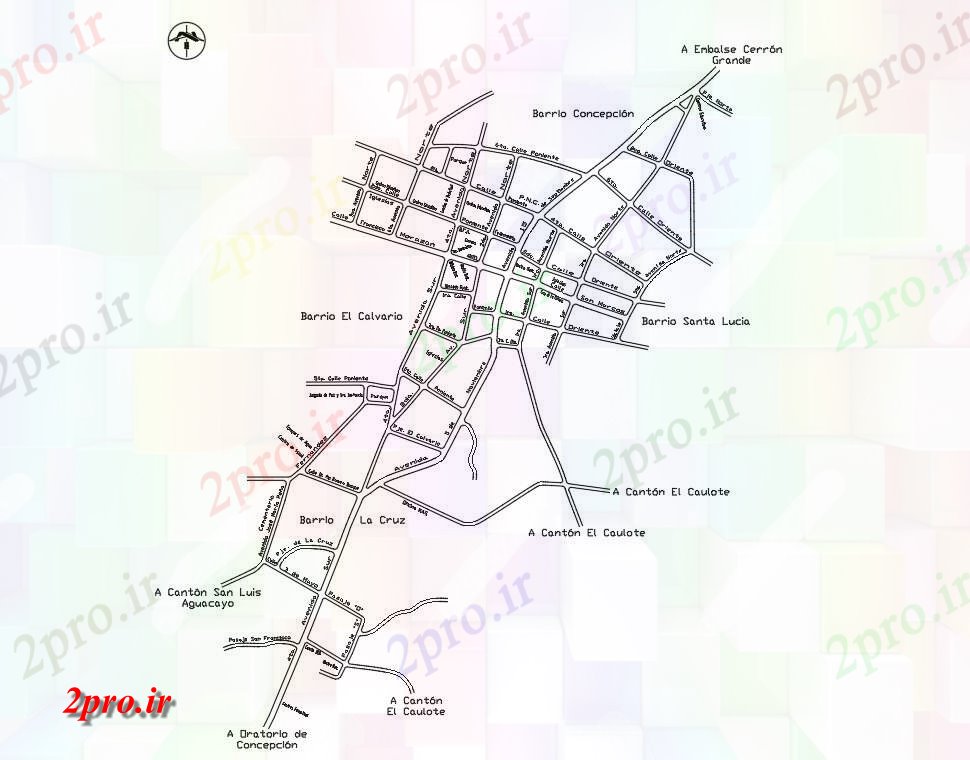 دانلود نقشه برنامه ریزی شهری شهرداری شهر Planinga (کد41813)