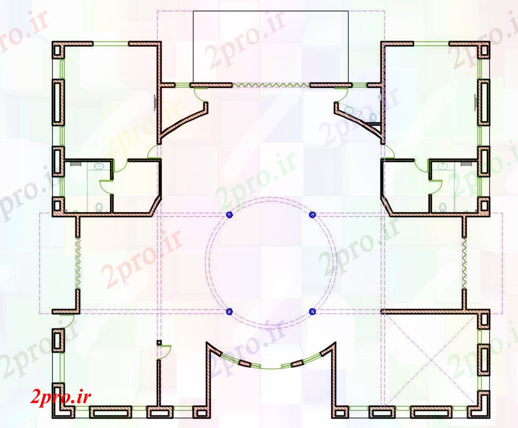 دانلود نقشه خانه های کوچک ، نگهبانی ، سازمانی -   خانه طرحی چیدمان (کد41839)