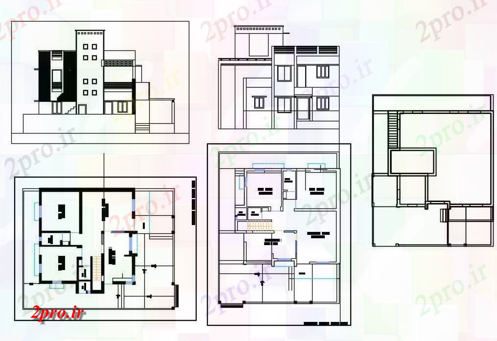 دانلود نقشه مسکونی  ، ویلایی ، آپارتمان  طرحی خانه  طراحی (کد41841)