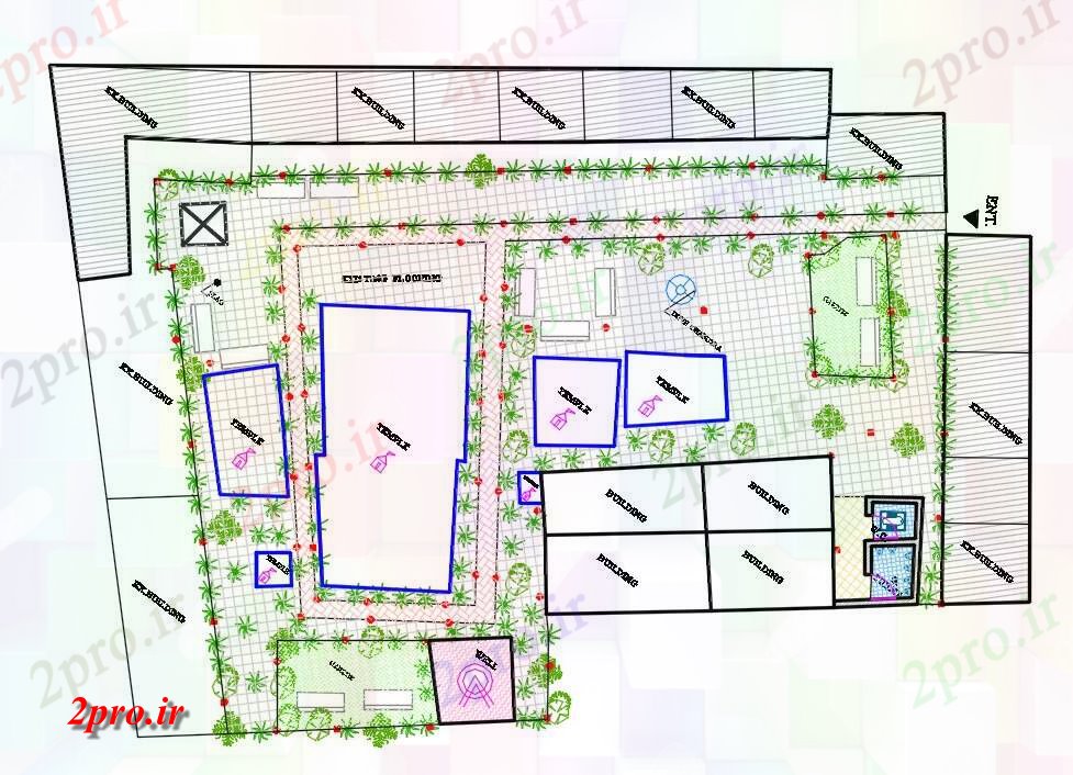 دانلود نقشه برنامه ریزی شهری برنامه ریزی شهری معبد  (کد41845)