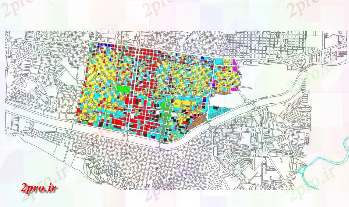 دانلود نقشه برنامه ریزی تاریخی برنامه ریزی شهری طراحی   (کد41862)