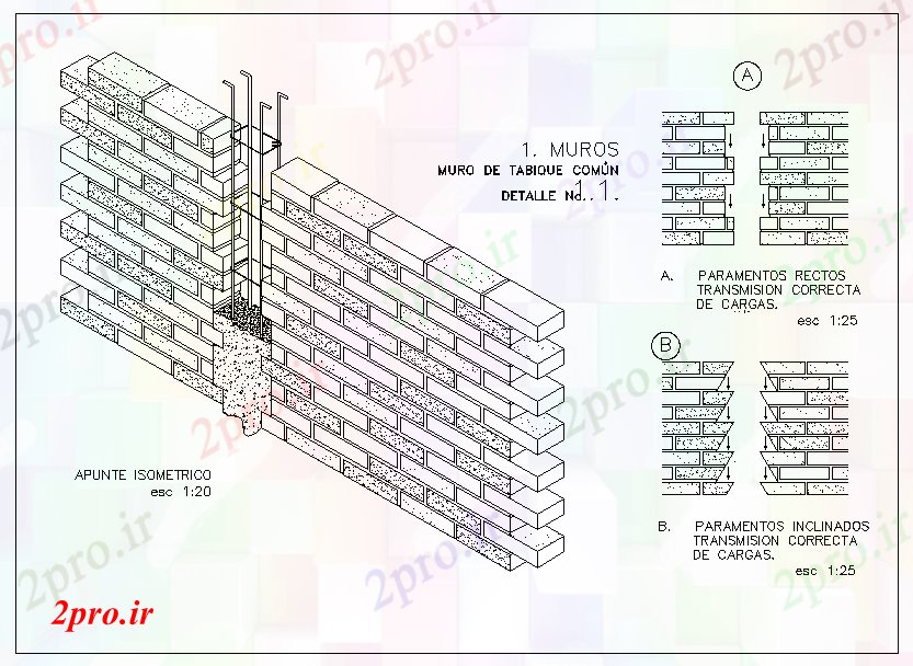 دانلود نقشه پلان مقطعی دیوار ساخت و ساز طراحی (کد41973)