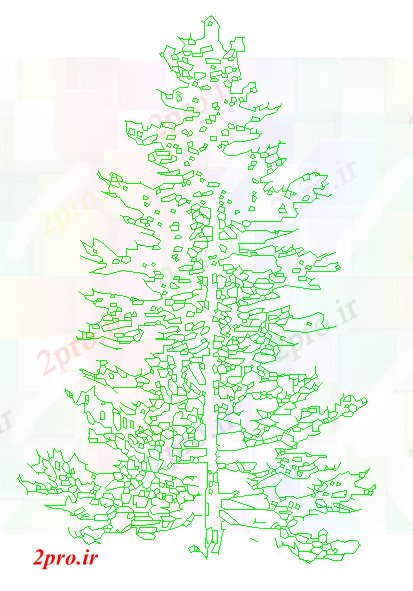 دانلود نقشه باغ تنها درخت بلوک (کد42004)
