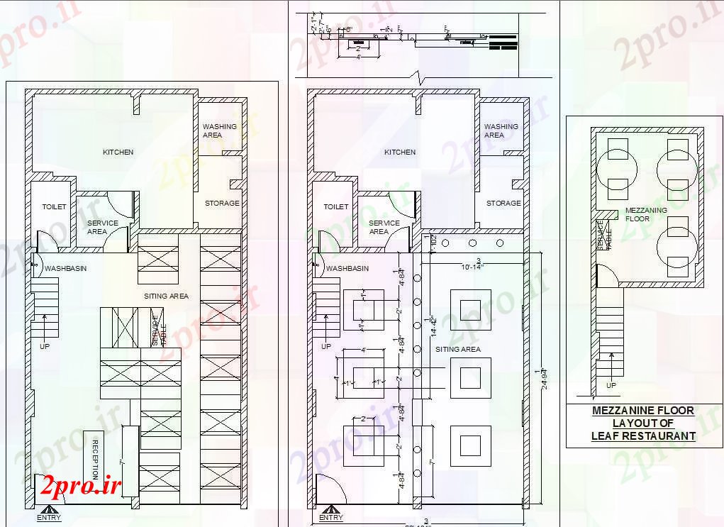 دانلود نقشه رستوران - غذا خوری - فست فود ; هتل - خوابگاه -  مسافر خانهرستوران برگ طراحی سقف کاذب (کد42170)