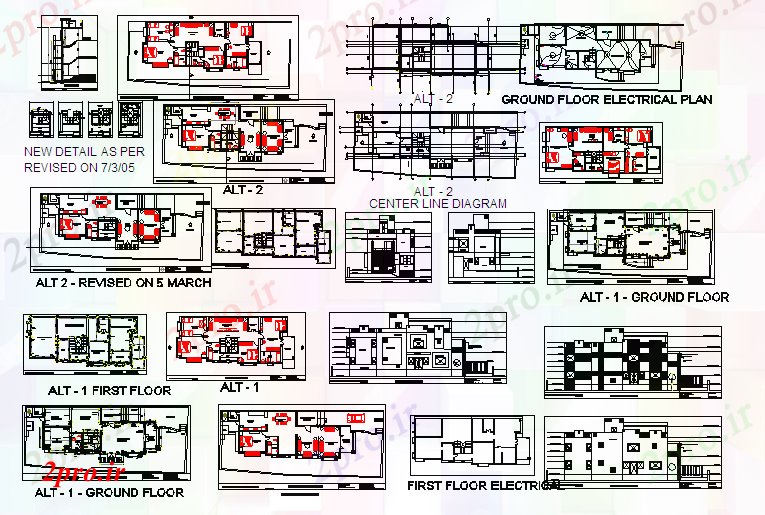 دانلود نقشه مسکونی  ، ویلایی ، آپارتمان  خانه دوبلکس با طراحی نما (کد42186)