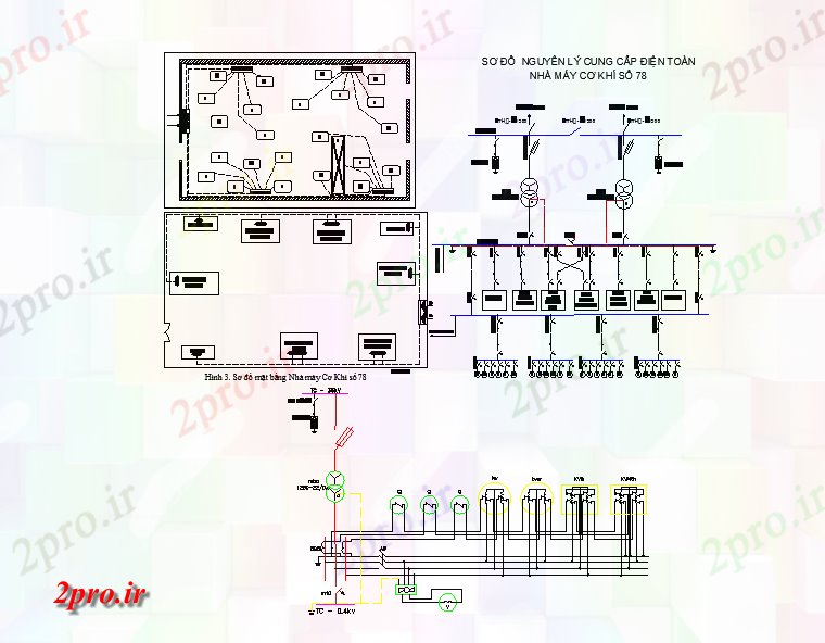 دانلود نقشه ماشین الات کارخانه طرحی طبقه از کارگاه مکانیک (کد42406)