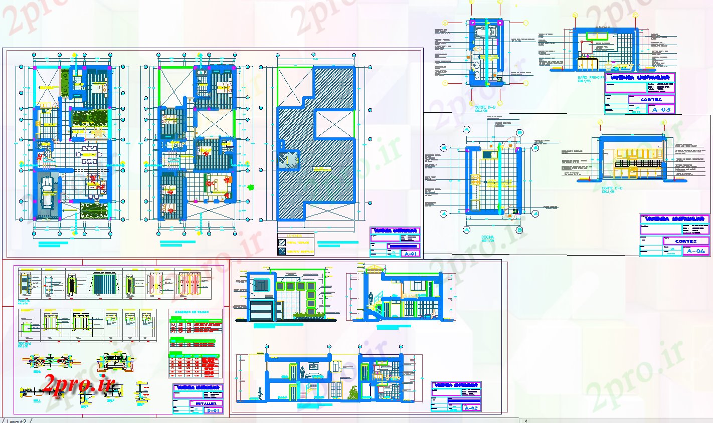 دانلود نقشه مسکونی  ، ویلایی ، آپارتمان  معماری خانه ¬های  در طراحی مدرن (کد42409)