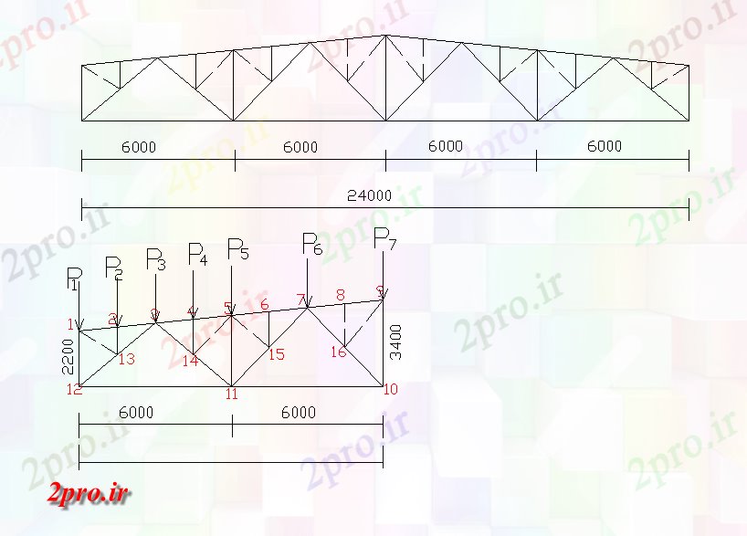 دانلود نقشه پلان مقطعی بخش جزئیات سقف (کد42433)