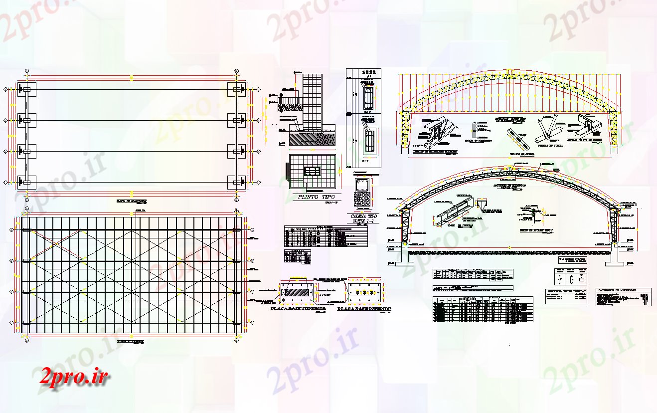 دانلود نقشه جزئیات ساختار محاسبات ساختار جزئیات و طراحی   (کد42497)