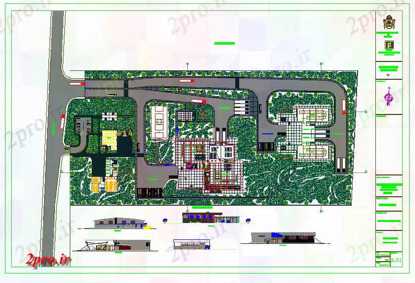 دانلود نقشه ورزشگاه ، سالن ورزش ، باشگاه جزئیات باشگاه ورزشی پروژه (کد42529)