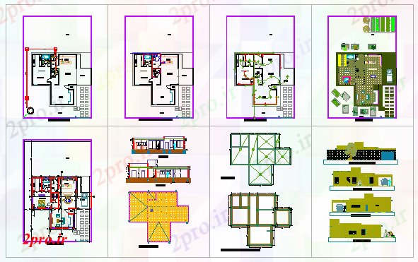 دانلود نقشه مسکونی  ، ویلایی ، آپارتمان  معماری پیشنهادی طراحی مسکن (کد42576)