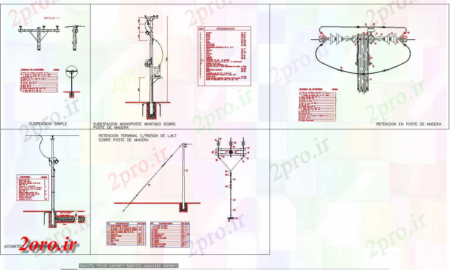 دانلود نقشه معماری برق مستعد جزئیات مقطعی طراحی  (کد42584)