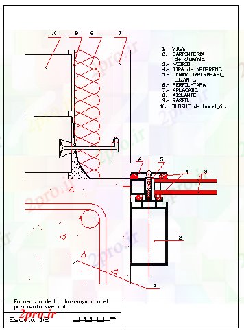 دانلود نقشه جزئیات ساخت و ساز جزئیات رسم بلوک با طراحی نورگیر (کد42588)