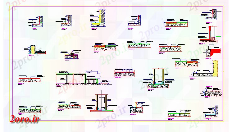 دانلود نقشه داخلی خانه کف سازی (کد42683)