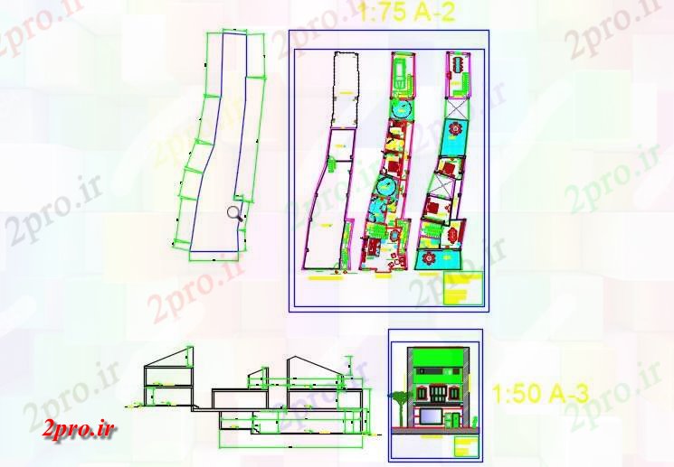 دانلود نقشه مسکونی  ، ویلایی ، آپارتمان  تهیه پیش نویس نامنظم از خانه در منطقه طرح (کد42736)