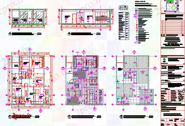 دانلود نقشه مسکونی  ، ویلایی ، آپارتمان  نماات بخشی و طرحی آپارتمان   جزئیات قبل از میلاد (کد42835)