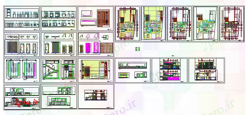 دانلود نقشه مسکونی  ، ویلایی ، آپارتمان  پروژه محل اقامت کامل مدرن (کد43051)