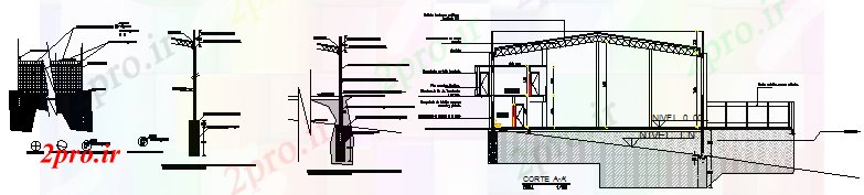 دانلود نقشه جزئیات ساختار طراحی جزئیات از جزئیات ساختار خانه طراحی (کد43153)