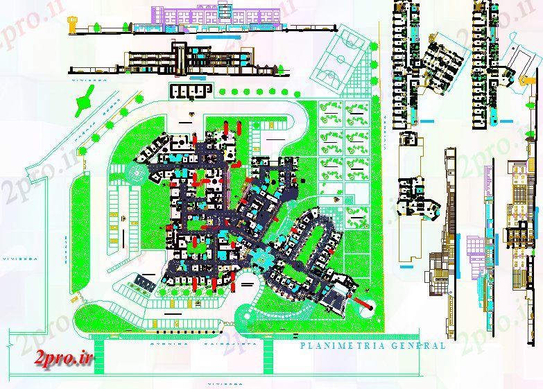 دانلود نقشه بیمارستان -  درمانگاه -  کلینیک بیمارستان سوم (کد43255)