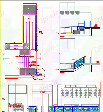 دانلود نقشه ساختمان اداری - تجاری - صنعتی فلز نجاری طراحی (کد43300)