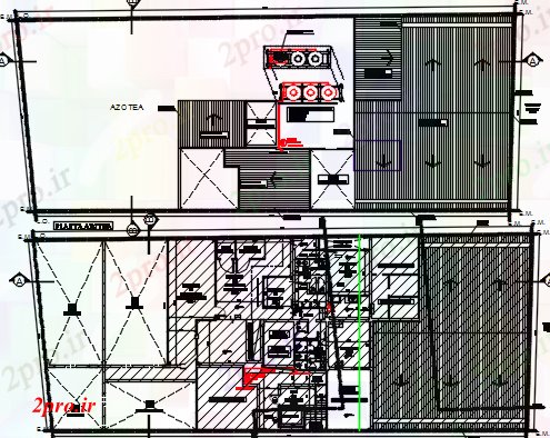 دانلود نقشه  ساختمان دولتی ، سازمانی آتش طراحی های پیچیده (کد43314)