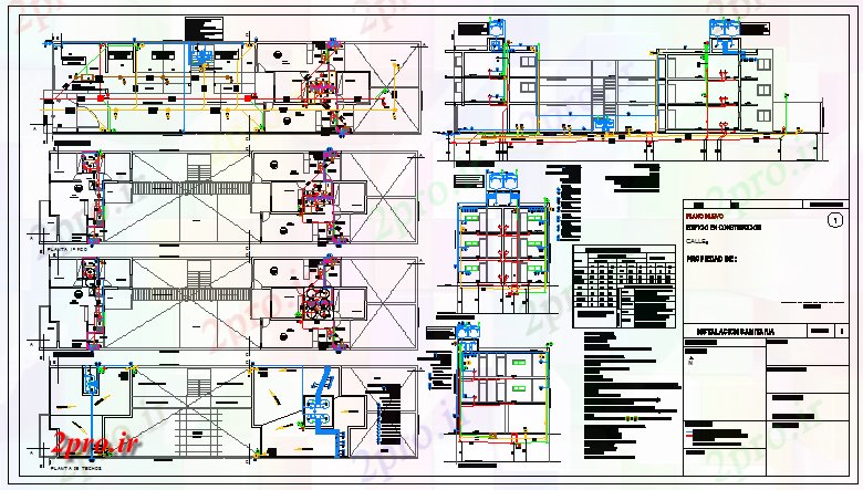 دانلود نقشه ساختمان اداری - تجاری - صنعتی طراحی بهداشتی از امکانات بخش پیچیده (کد43422)